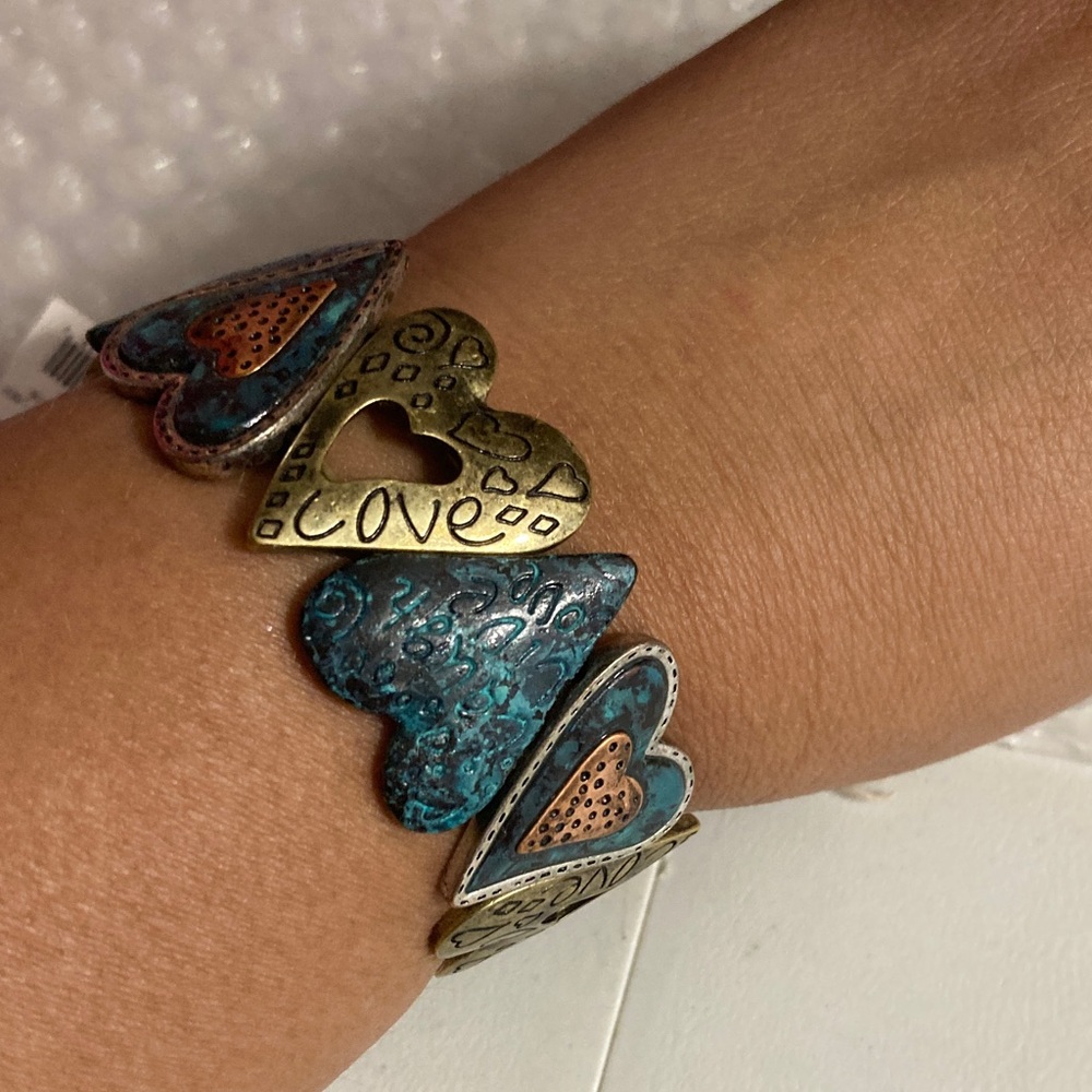 Studio Gold and Blue Heart Bracelet